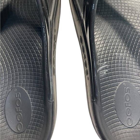 OOFOS OOriginal Black Orthotic Sandals – Women’s Size 10 Comfort Shoe - Picture 3 of 6